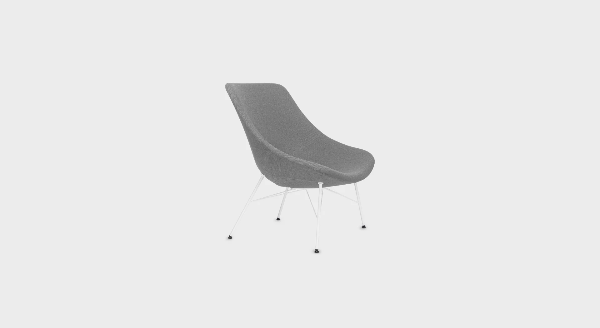 AUKI S112 | Upholstered lounge chair: metal legs - Lapalma